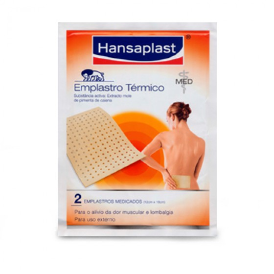 Hansaplast Emplastro T�rmico, 4,8 mg/unidade x 2 emplastro