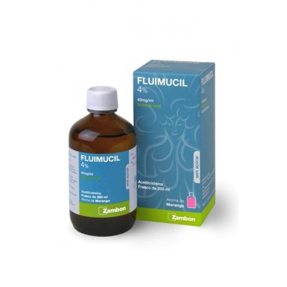 Fluimucil 4%, 40 mg/mL-200 mL x 1 sol oral mL
