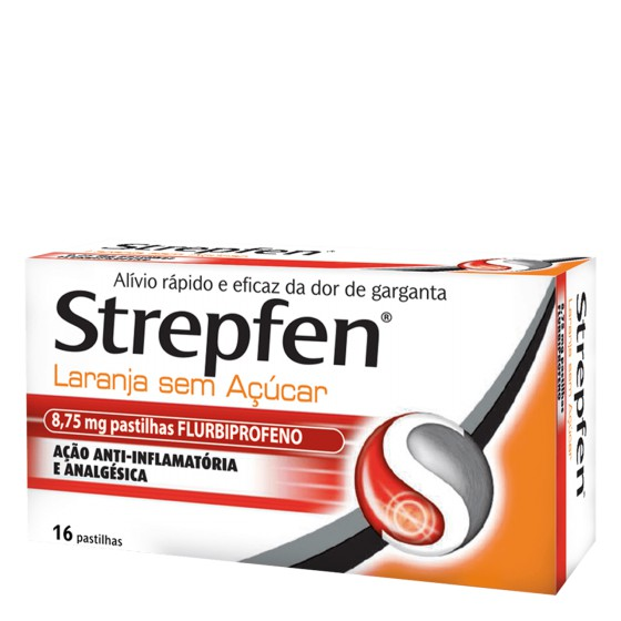 Strepfen Laranja sem a��car, 8,75 mg x 24 pst