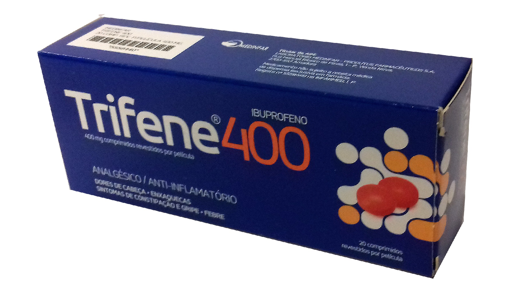Trifene 400, 400 mg x 20 comp rev