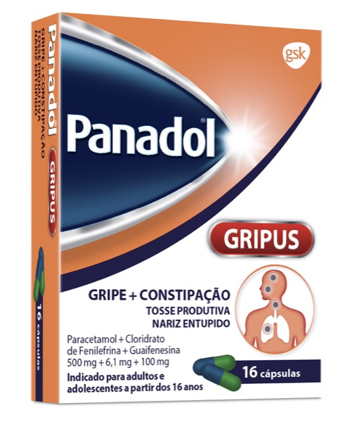 Panadol Gripus, 500/6,1/100 mg x 16 c�ps