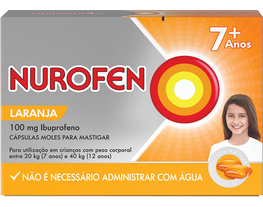 Nurofen, 100 mg x 24 cps mole p/mastigar