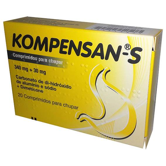 Kompensan Trieffect , 340 mg + 30 mg Blister 20 Unidade(s) Comp chupar, 340 mg + 30 mg x 20 comp(s) chupar