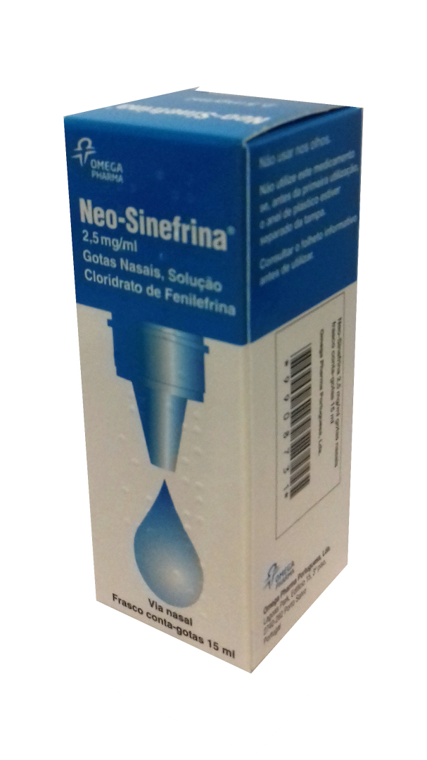 Neo-Sinefrina, 2,5 mg/mL-15 mL x 1 sol nasal conta-gotas