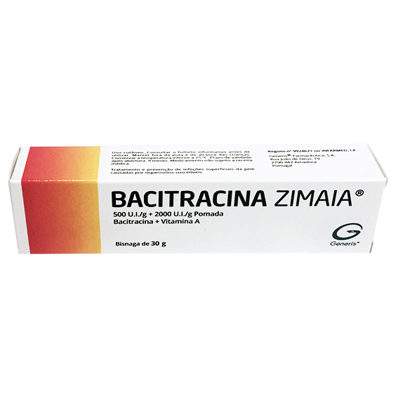 Bacitracina Zimaia (30g), 500/2000 UI/g x 1 pda