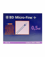 Bd Micro Fine+ Ser Insul 0,5 Ml 8 Mm
